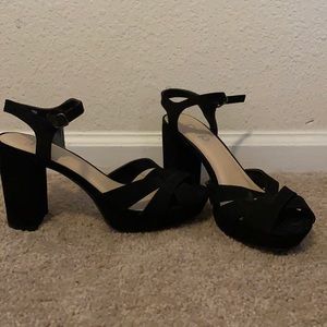 Open toe heels